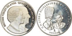 World Coins - Coin, BRITISH VIRGIN ISLANDS, Dollar, 2017, Franklin Mint, Jubilé de saphir