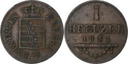 World Coins - German States, SAXE-MEININGEN, Eberhard II, Kreuzer, 1831, Copper,