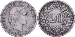 World Coins - Switzerland, 20 Rappen, 1881, Bern, Nickel, , KM:29