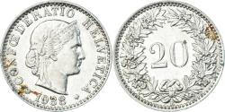 World Coins - Coin, Switzerland, 20 Rappen, 1938