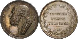 World Coins - France, Token, Hippocrate, Société de médecine de Toulouse, 1827, Silver