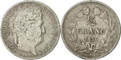 World Coins - Coin, France, Louis-Philippe, 1/2 Franc, 1836, Paris, , Silver, Gad 408