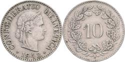 World Coins - Switzerland, 10 Rappen, Libertas, 1943, Bern, Copper-nickel, , KM:27
