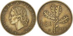World Coins - Coin, Italy, 20 Lire, 1958