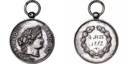 World Coins - France, Medal, République Française, 1882, Silver, Robineau,