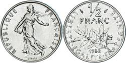 World Coins - Coin, France, Semeuse, 1/2 Franc, 1982, Paris, série FDC, , Nickel