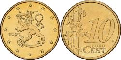 World Coins - Finland, 10 Centimes, 1999, Vantaa, Nordic gold, , KM:101