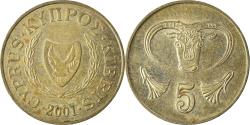 World Coins - Coin, Cyprus, 5 Cents, 2001