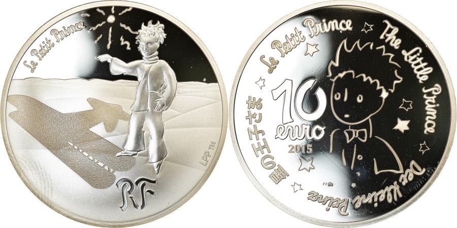 France, Monnaie de Paris, 10 Euro, Petit Prince - Etoiles Guides, 2015 ...