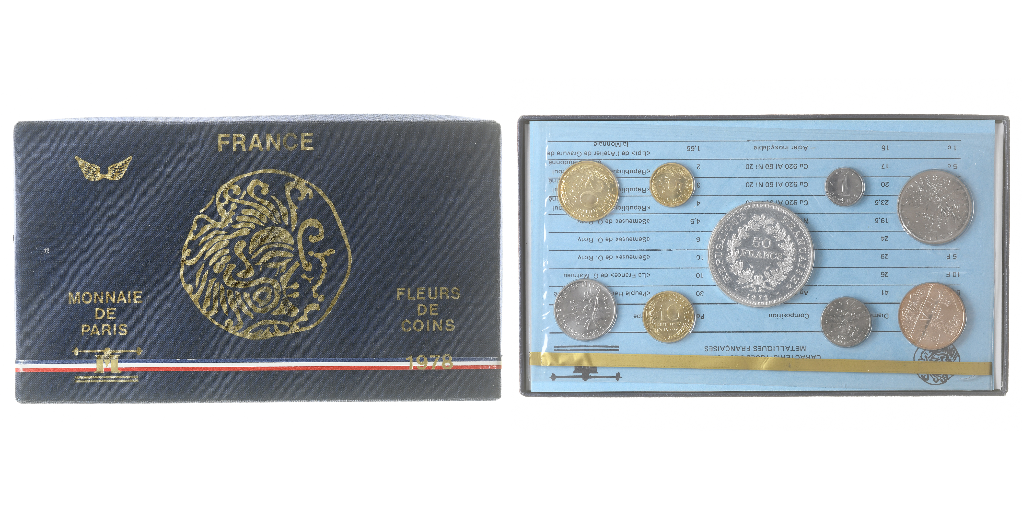 Coffret FDC (First Day Cover) France 1978 - Collection Philatélique - Réf. P1421/11