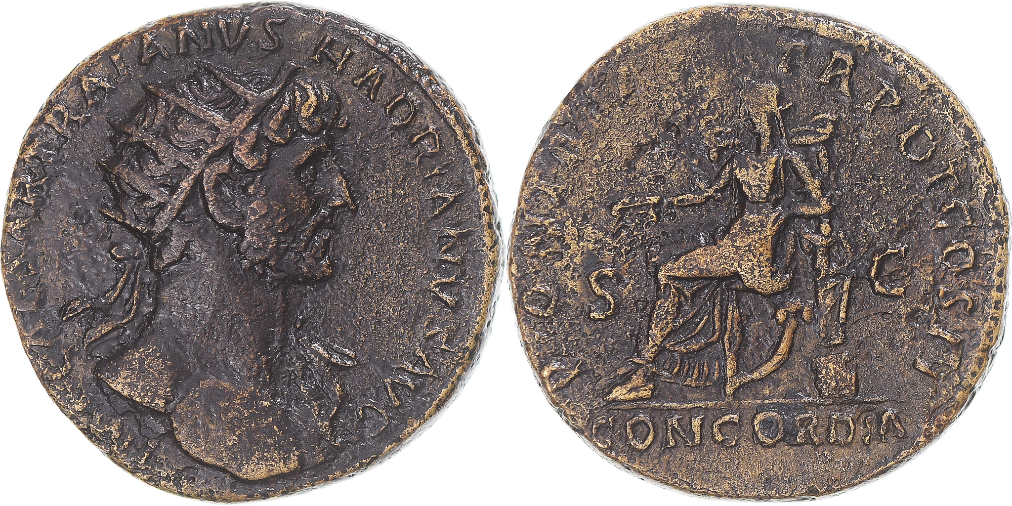 Coin, Hadrian, Dupondius, 118, Rome, , Bronze, RIC:556 | Roman