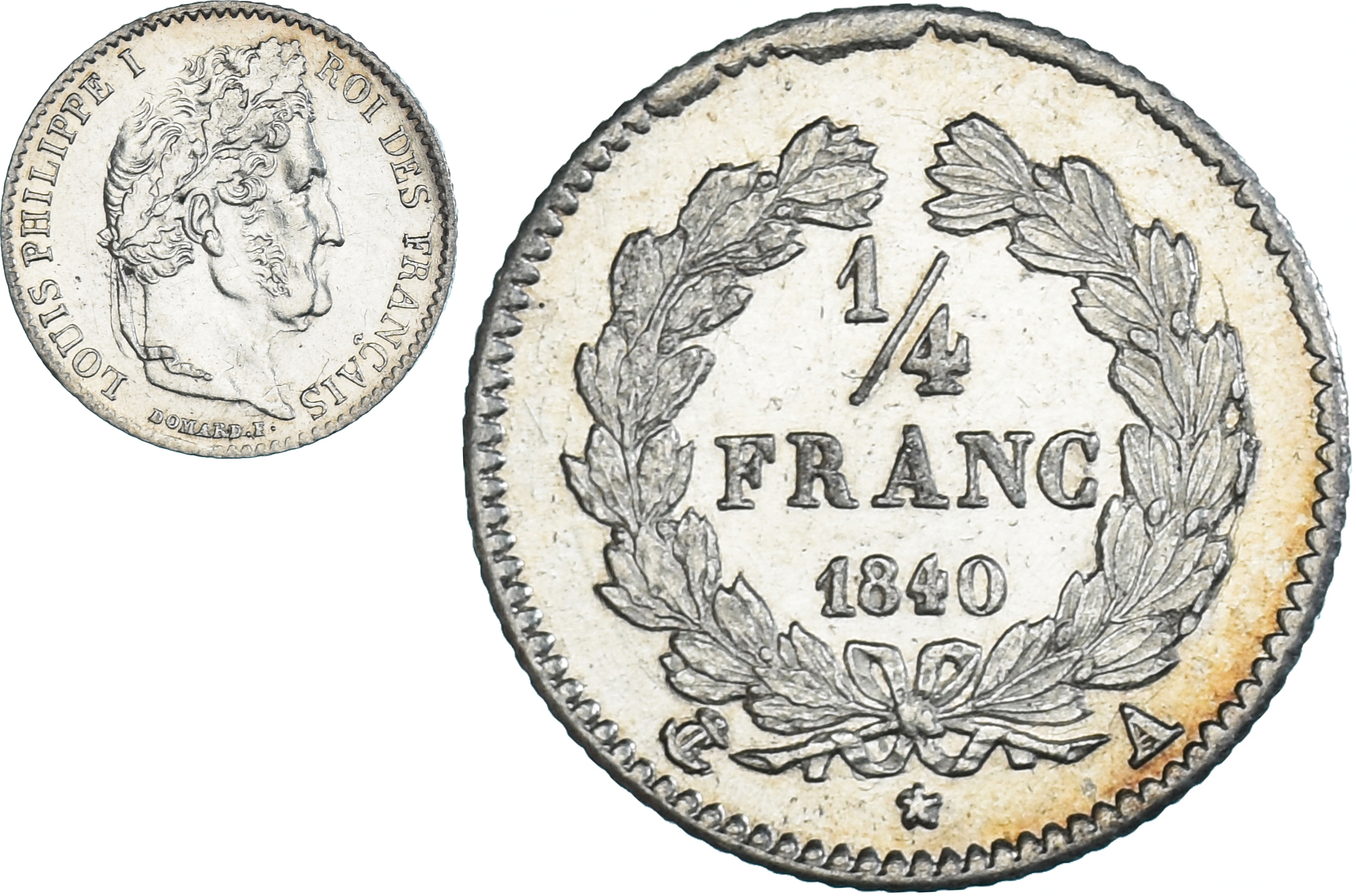 Coin, France, Louis-Philippe, 1/4 Franc, 1840, Paris, , Silver
