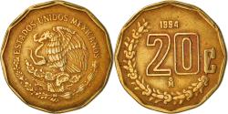 World Coins - Coin, Mexico, 20 Centavos, 1994, Mexico City, , Aluminum-Bronze, KM:548