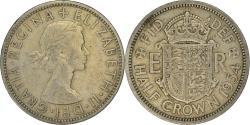 World Coins - Coin, Great Britain, 1/2 Crown, 1954