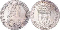 World Coins - Coin, France, Louis XIV, 1/4 Écu à la mèche courte, 1644, Paris,
