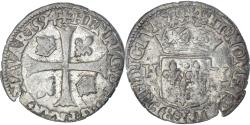 World Coins - Coin, France, Henri IV, Douzain aux deux H, 1594, Bayonne, 3rd type,