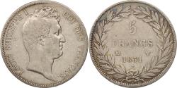 World Coins - Coin, France, Louis-Philippe, 5 Francs, 1831, Marseille, , Silver
