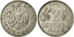World Coins - Coin, GERMANY - FEDERAL REPUBLIC, 2 Mark, 1951, Stuttgart,
