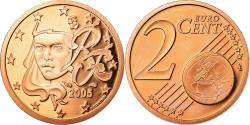 World Coins - France, 2 Euro Cent, 2005, BE, , Copper Plated Steel, KM:1283