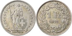 World Coins - Coin, Switzerland, Franc, 1945, Bern, , Silver, KM:24