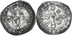 World Coins - Coin, France, Henri II, Douzain aux croissants, 1553, Bordeaux,