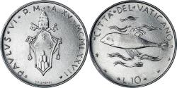 World Coins - Coin, VATICAN CITY, Paul VI, 10 Lire, 1977, Roma, , Aluminum, KM:119