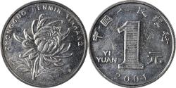 World Coins - Coin, China, Yuan, 2001