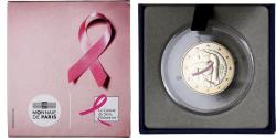 World Coins - France, 2 Euro, The fight against breast cancer, Proof, Colourized, 2017, MDP