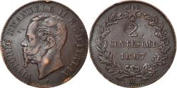 World Coins - Coin, Italy, Vittorio Emanuele II, 2 Centesimi, 1867, Milan, , Copper