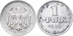 World Coins - GERMANY, WEIMAR REPUBLIC, Mark, 1925, Munich, Silver, , KM:42