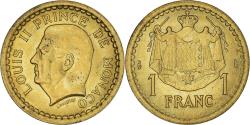 World Coins - Coin, Monaco, Louis II, Franc, 1943, , Aluminum-Bronze, KM:120A