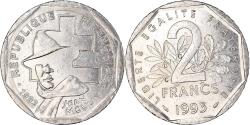 World Coins - Coin, France, Jean Moulin, 2 Francs, 1993, Paris, , Nickel, KM:1062