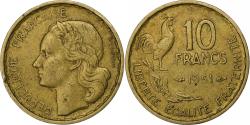 World Coins - France, 10 Francs, Guiraud, 1951, Paris, Aluminum-Bronze,