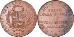 World Coins - Coin, Peru, 8 Reales, 1835, Cuzco, Essai de Thonnelier, , Copper, KM:7a