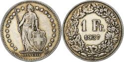 World Coins - Switzerland, Franc, 1937, Bern, Silver, , KM:24