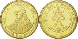 World Coins - France, Medal, Les rois de France, Louis XVI, History, , Copper Gilt
