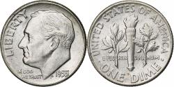 Us Coins - United States, Dime, Roosevelt Dime, 1955, U.S. Mint, BU, Silver, , KM:195