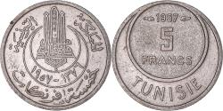 World Coins - Coin, Tunisia, 5 Francs, 1957