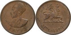 World Coins - Ethiopia, Haile Selassie I, 10 Santeem, 1936, Copper,