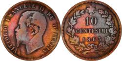 World Coins - Coin, Italy, Vittorio Emanuele II, 10 Centesimi, 1863, , Copper, KM:11.2