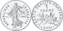 World Coins - France, Semeuse, 1 Franc, 2001, Paris, Série BE, , Nickel, KM:925.2