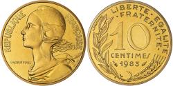 World Coins - Coin, France, Marianne, 10 Centimes, 1983, Paris, série FDC,