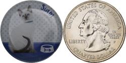 Us Coins - United States, Token, Cats, Siam, Copper-nickel,