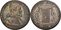 World Coins - Coin, ITALIAN STATES, PAPAL STATES, Clemens X, Piastra, Scudo of 80 Bolognini