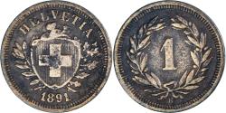 World Coins - Coin, Switzerland, Rappen, 1891, Bern, , Bronze, KM:3.1