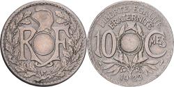 World Coins - France, 10 Centimes, Lindauer, 1923, Paris, No hole, Copper-nickel