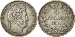 World Coins - Coin, France, Louis-Philippe, 5 Francs, 1847, Strasbourg, , Silver