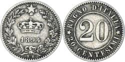 World Coins - Coin, Italy, 20 Centesimi, 1894