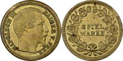 World Coins - France, Medal, Jeton de jeu, Napoléon III, Kaiser d. Franzosen, Brass