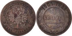 World Coins - Coin, Russia, Nicholas II, Kopek, 1904, Saint-Petersburg, , Copper